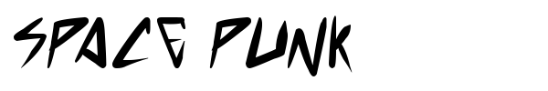 Space Punk font preview